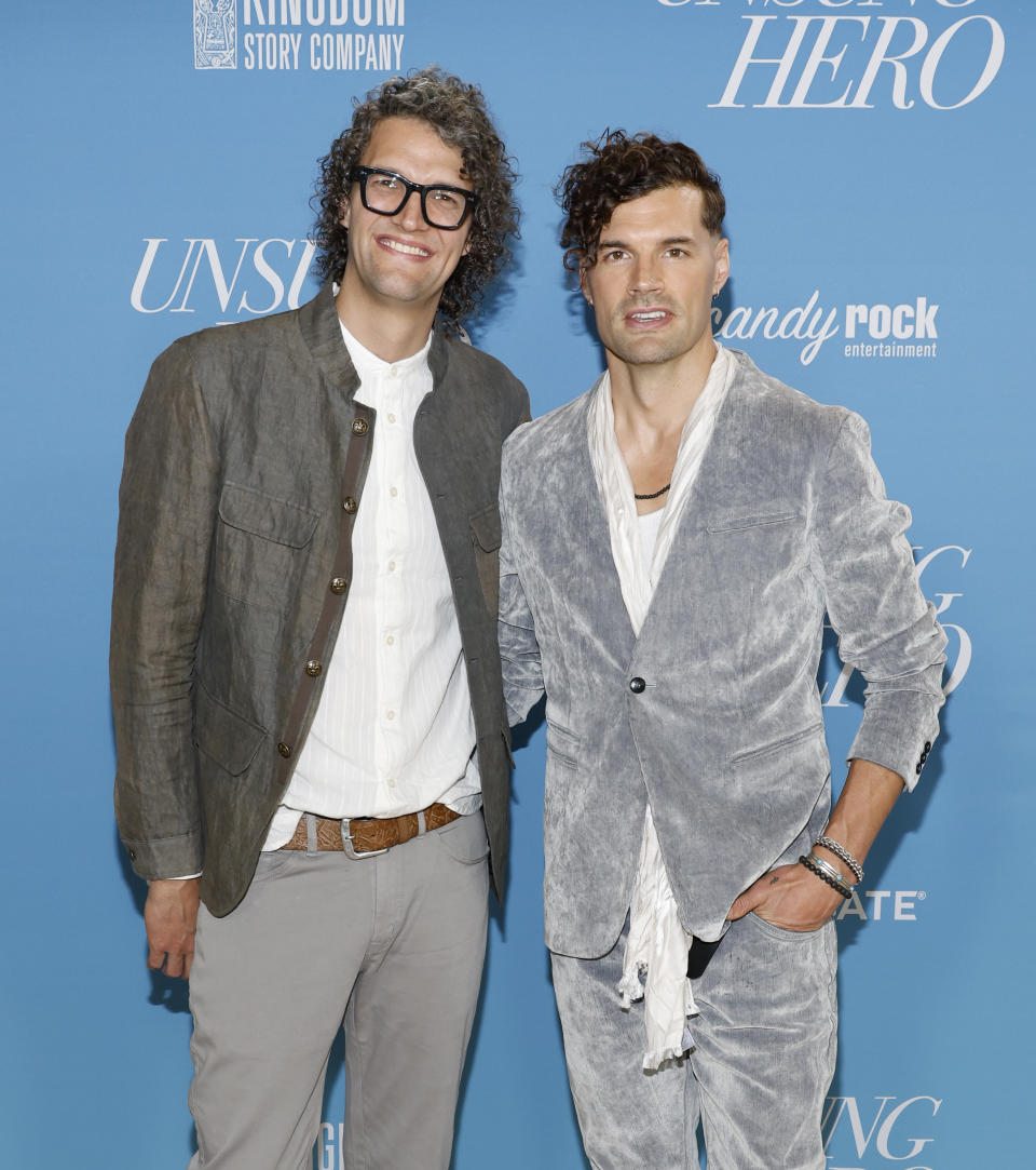 Luke and Joel Smallbone at the Unsung Hero movie Premiere