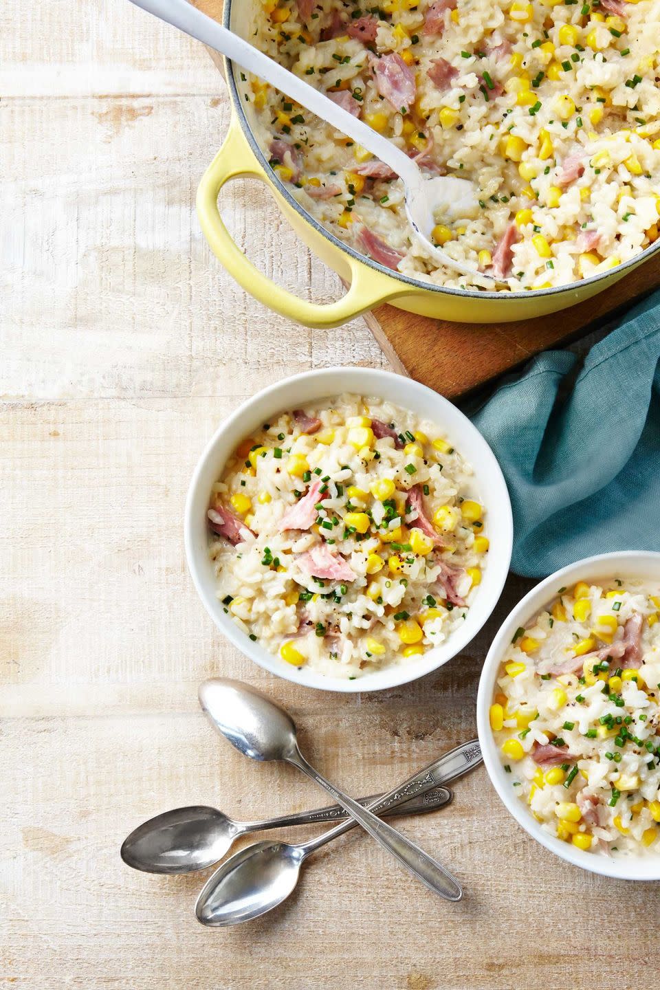 Ham-and-Corn Risotto