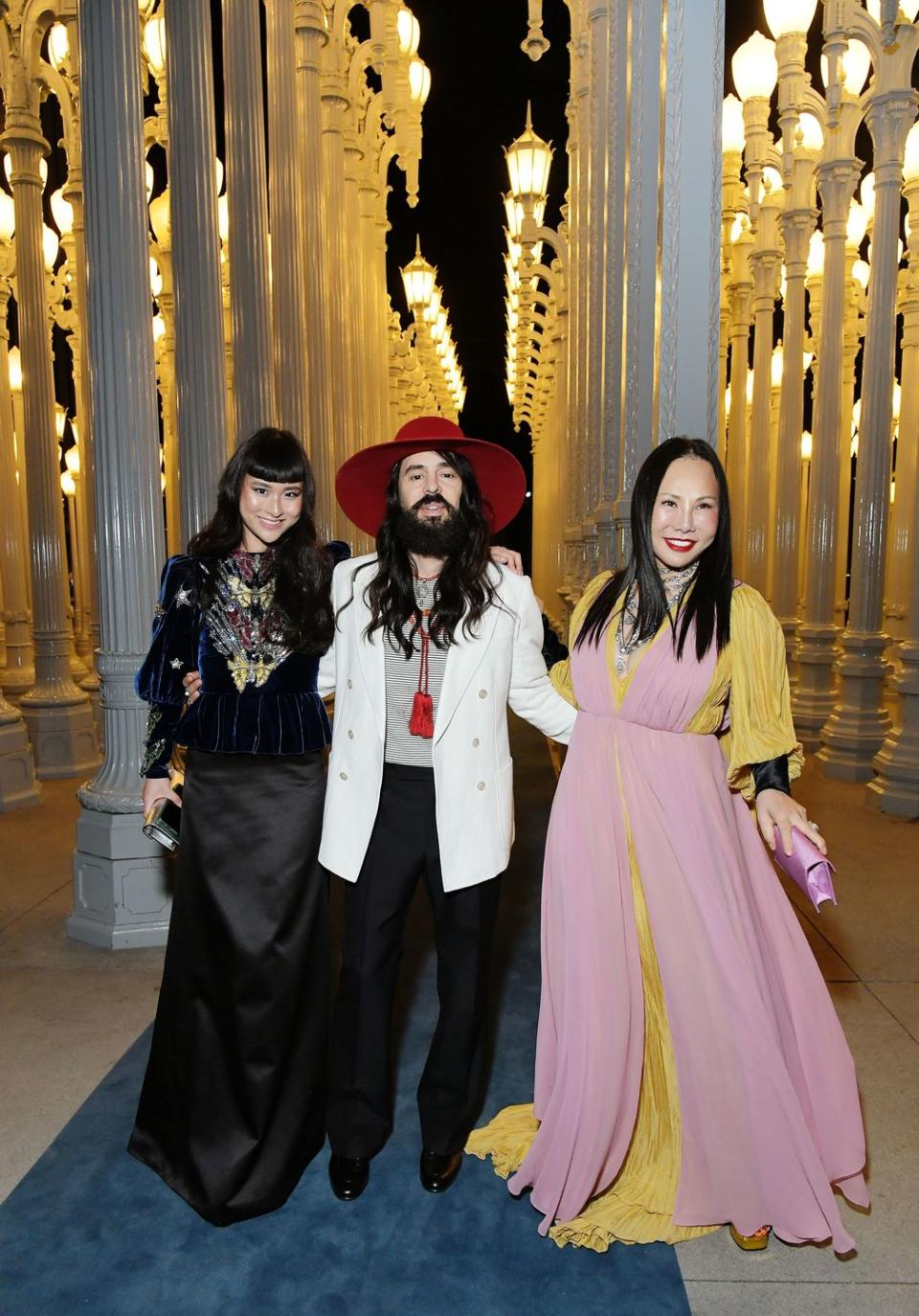 Asia Chow, Alessandro Michele, and Eva Chow