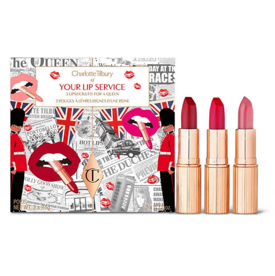 Charlotte Tilbury's Your Lip Service set, normally $85, will be $42.50