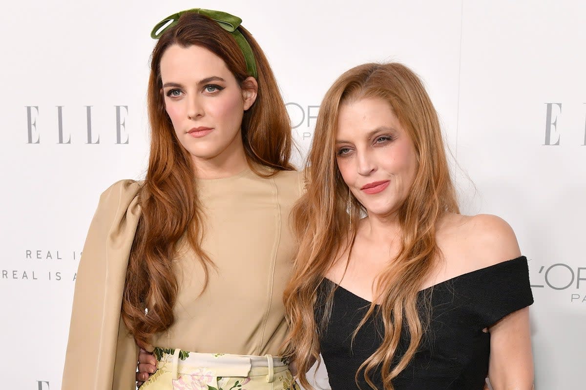 Riley Keough (L) shared snap of her and late mother Lisa-Marie Presley enjoying their last meal together before she died  (Getty Images for ELLE)