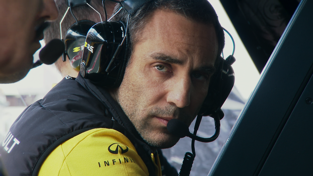 When then-team principal Cyril Abiteboul (above) realizes that his driver Daniel Ricciardo is planning to leave Renault for a competitor, the fallout is like a breakup. (Photo: Netflix's 