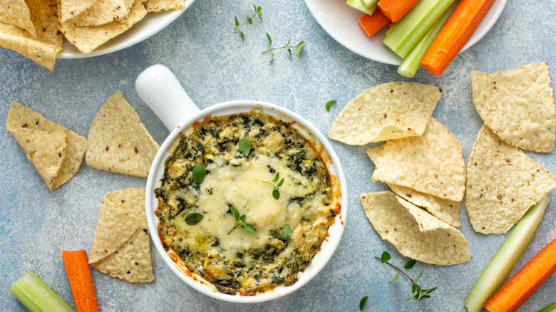 Spinach and artichoke dip