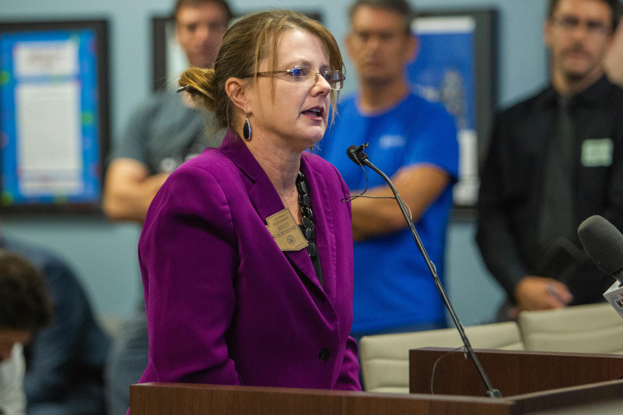 Arizona Sen. Kelly Townsend, pictured in 2019, blamed the Texas school shooting on an absence of God in society.