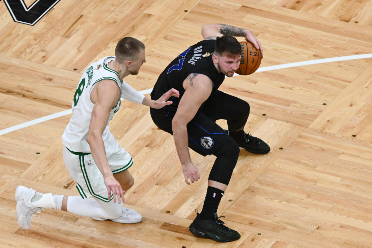 Kristaps Porzingis goes off in the Boston Celtics’ Game 1 NBA finals win