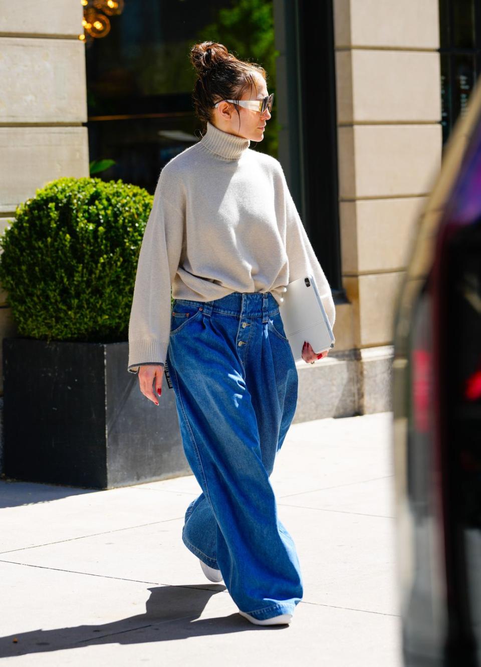 new york, new york april 25 jennifer lopez is seen on april 25, 2024 in new york city photo by gothamgc images