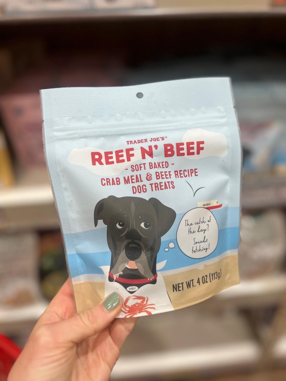 Reef n' Beef Soft Baked Crab Meal & Beef Recipe Dog Treats