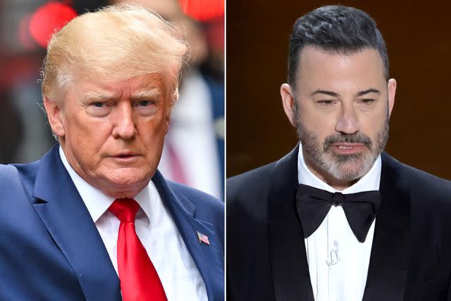 <p>James Devaney/GC Images; Kevin Winter/Getty</p> Donald Trump and Jimmy Kimmel
