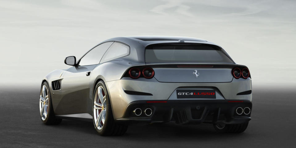 <p>The GTC4Lusso, which is the refreshed version of the FF, keeps Ferrari's traditional 6.3 liter V12. As it should.</p>