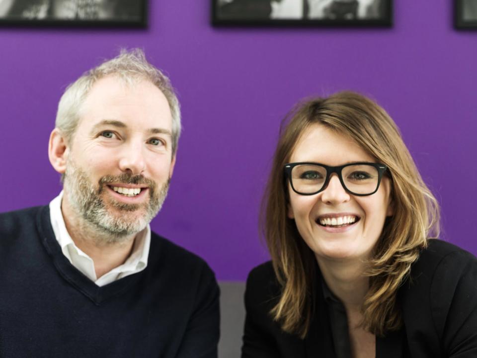 Azimo cofounders Michael Kent and Marta Krupinska