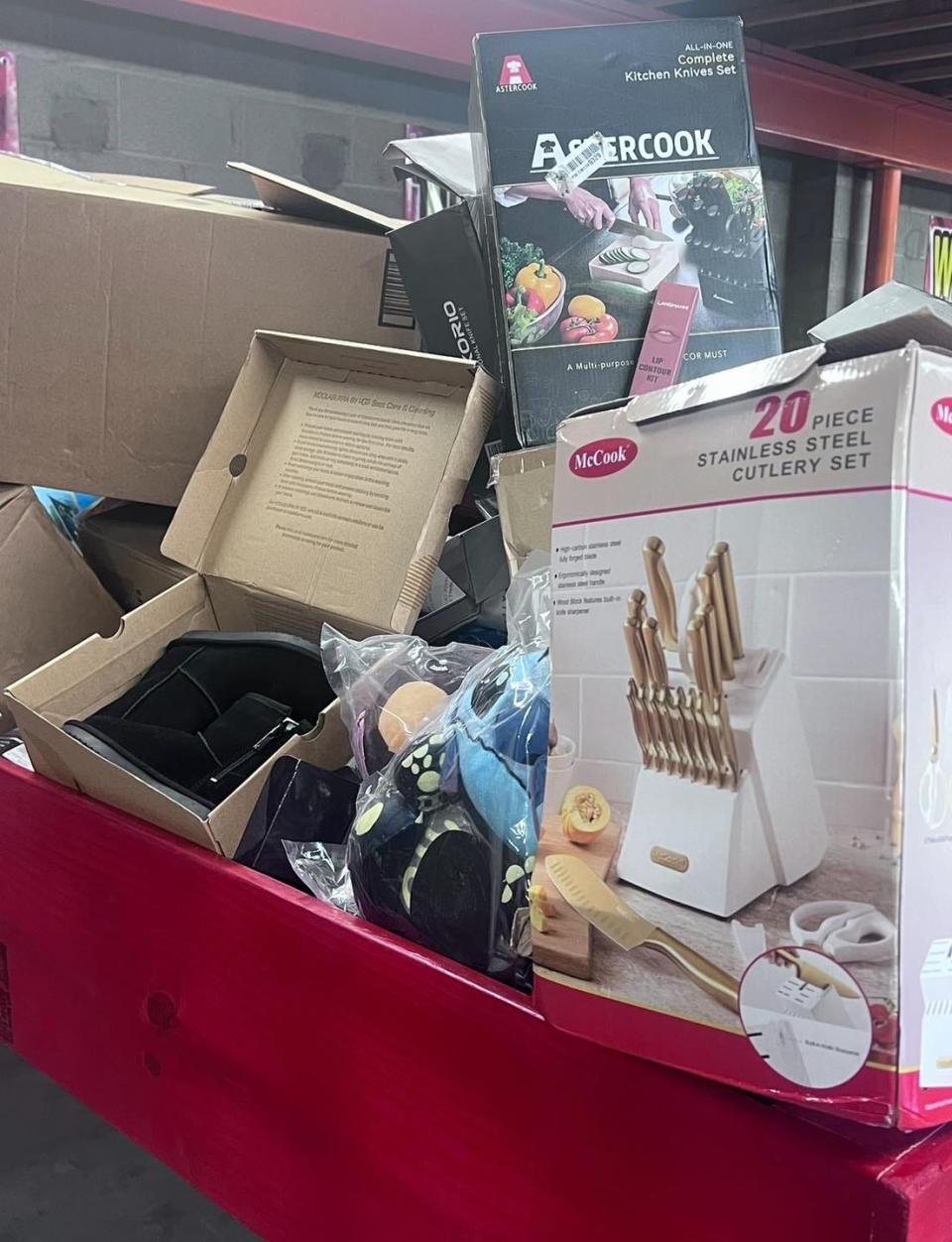 Monster Lots, located at 4300 Rosa Ave., focuses on selling binned retail goods. Customers can sift through bins containing household items, electronics and apparel.
