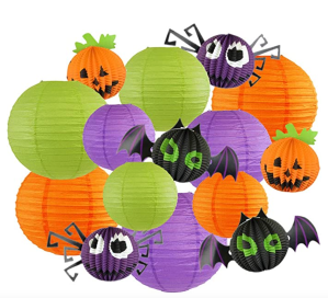 Just Artifacts Decorative 15pcs Halloween Paper Lanterns