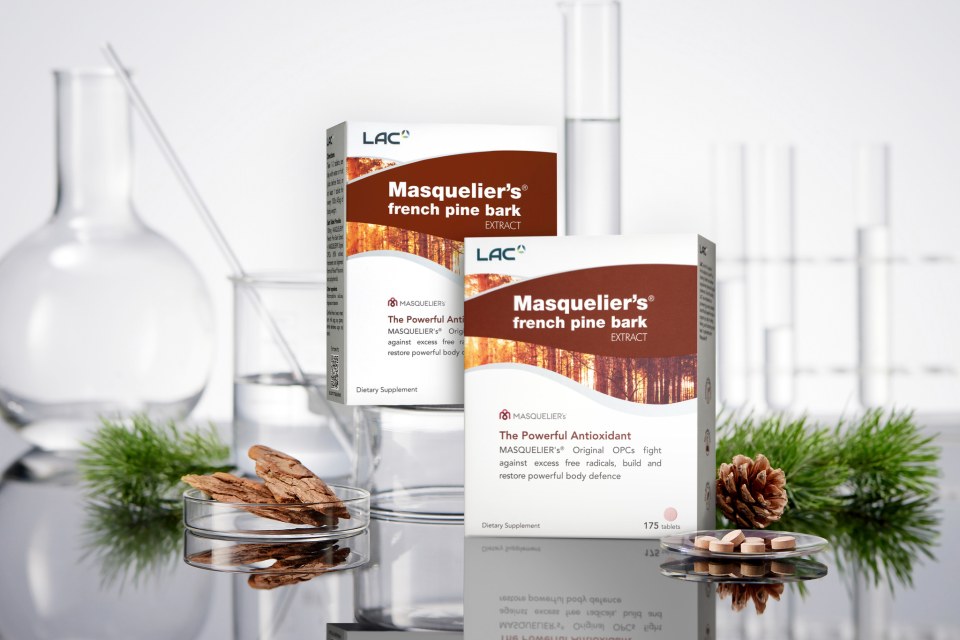 LAC's bestselling Masquelier's French Pine Bark Extract is a supplement that provides a holistic approach to well-being for busy individuals. PHOTO: LAC