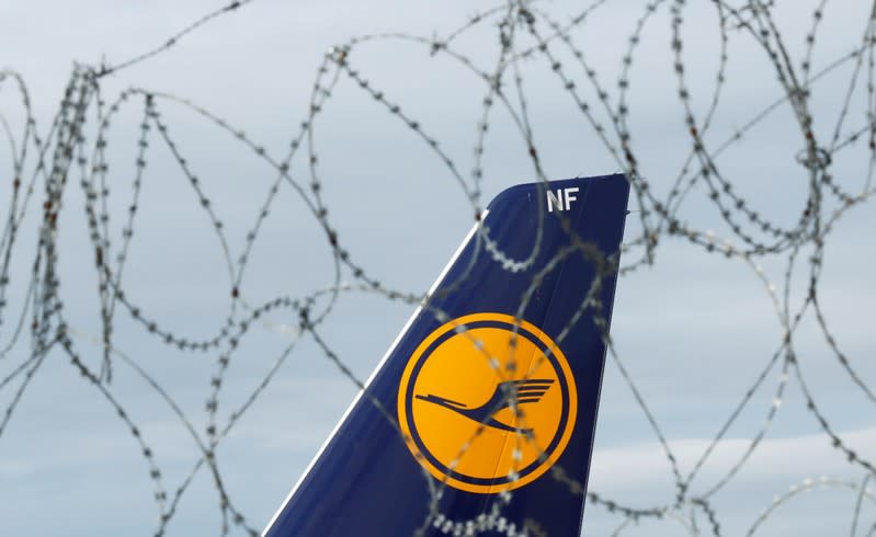 Strike of Germany's cabin crew union UFO at Frankfurt airport