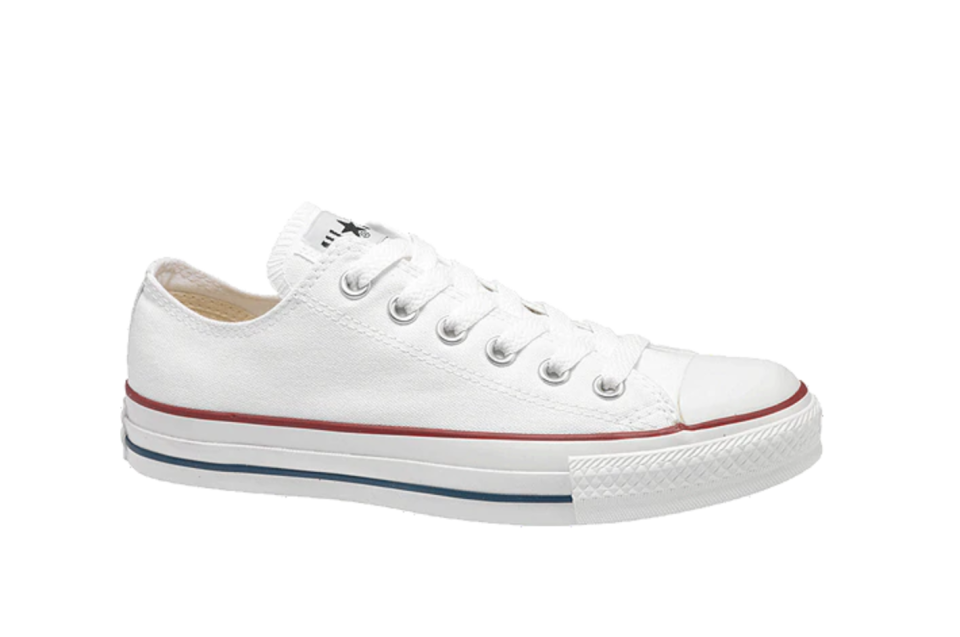 Converse Chuck Taylor Ox Shoes in white. Image via Sport Chek.