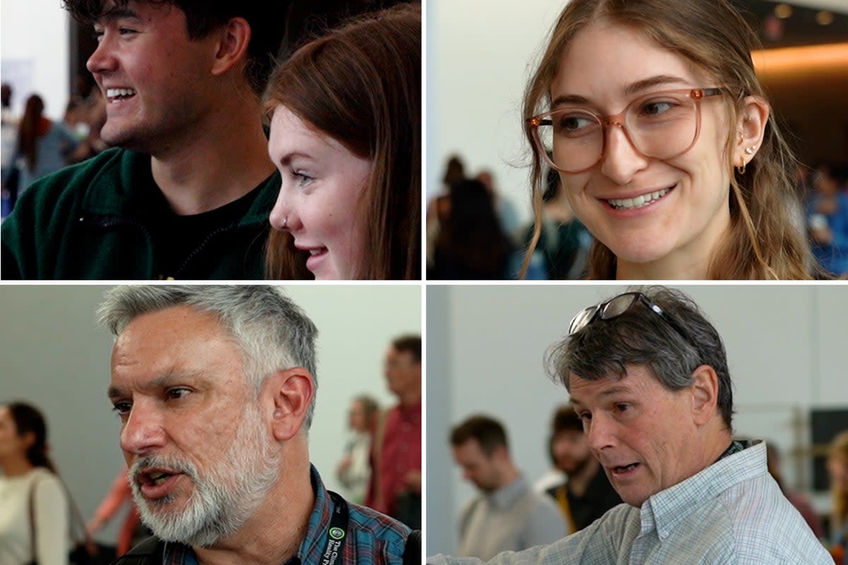 Attendees at the Climate Reality Project event in New York City on Friday. The project was started 20 years ago by Al Gore who opened this past weekend’s event  (Natalie Chinn)