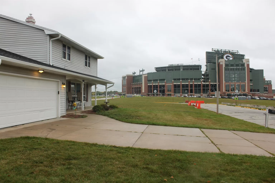 A house on Wildwood Lane in Ashwaubenon has made the Zillow Gone Wild Instagram account, and for good reason. For $699,900, your front yard could be Lambeau Field, making your house the ultimate "Packers party house."