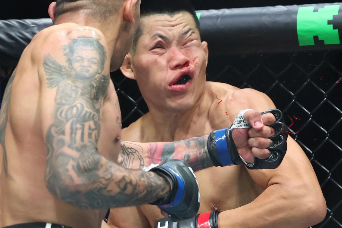 MMA Junkie’s Knockout of the Month for August: Li Jingliang gets put out for the first time courtesy of Carlos Prates