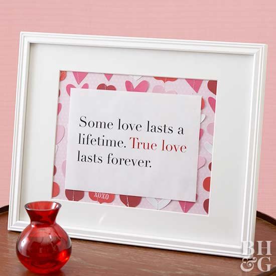 Choose romantic or cutesy to express your love and affection with handmade Valentine's Day gifts this year. We have creative DIY Valentine's Day gifts for him and her: home projects, DIY Valentine's Day cards, photo projects, and food gifts. These gifts are sure to show loved ones how much you care.