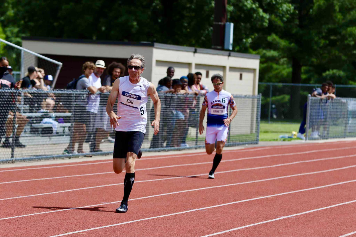 Michael Kish is currently ranked No. 1 in the world in the 70-and-over age group in both the men’s 100 and 200 meters. (Courtesy of Michael Kish)