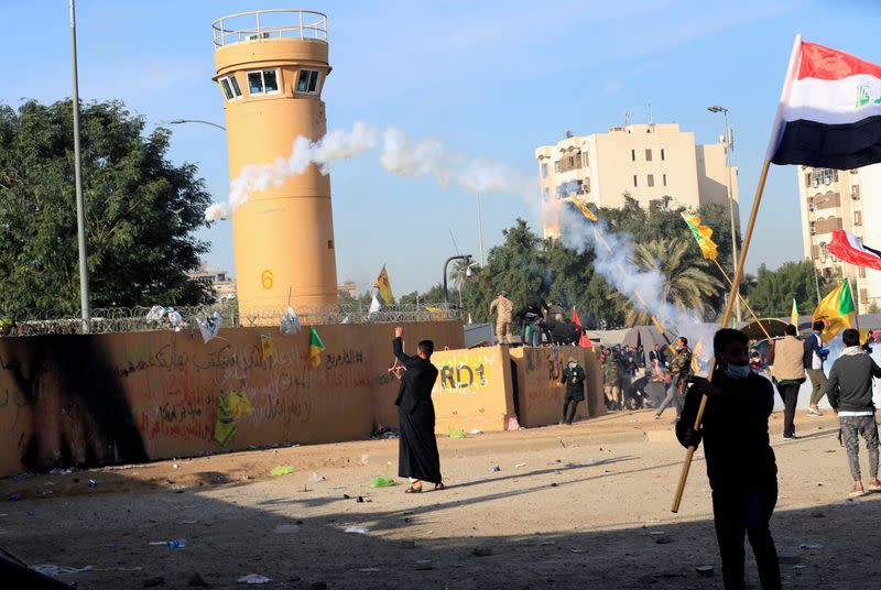 FILE PHOTO: Protests at the U.S. Embassy in Baghdad