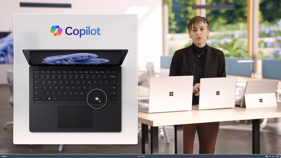 Copilot key on Surface Laptop