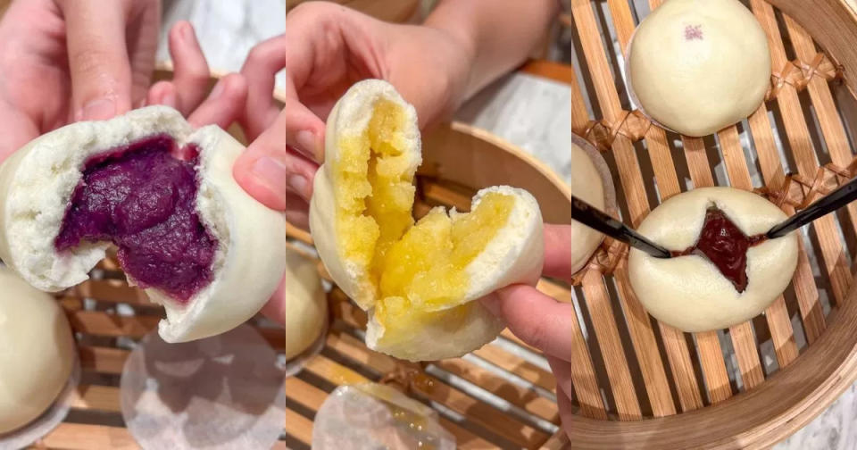 Din Tai Fung - Assorted Steamed Buns (Sweet Potato, Butter, Chocolate)