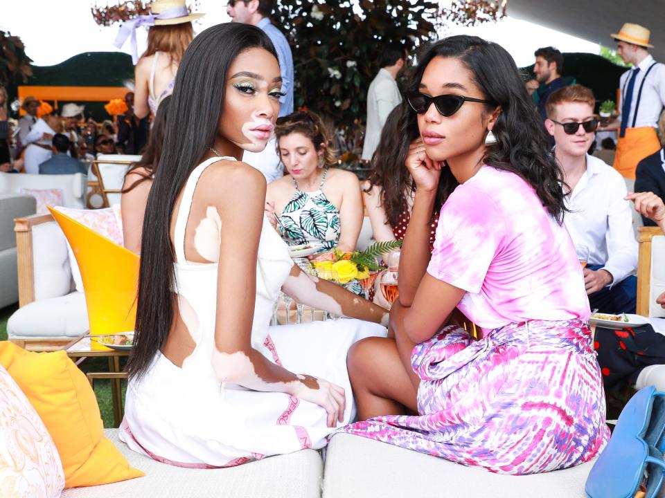 Celebrities and stylish sports fans flocked to Liberty State Park for polo, ponies, and a glass of chilled Champagne.