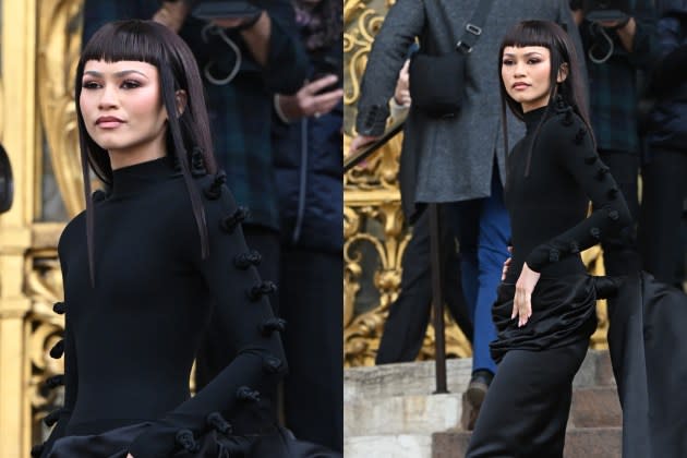 Zendaya Embraces Equestrian Details at Schiaparelli Spring 2024 Couture ...