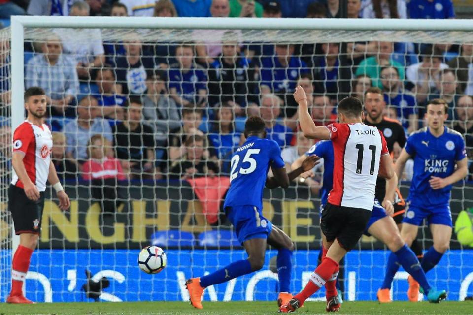 Dusan Tadic saw his shot blocked (AFP/Getty Images)