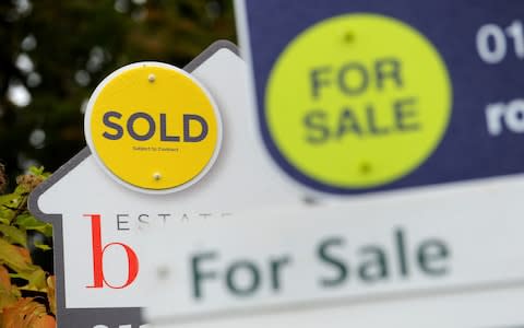 Sold and For Sale signs. - Credit: &nbsp;Andrew Matthews/PA