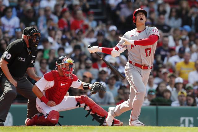 Shohei Ohtani knocked his own number off the Green Monster scoreboard