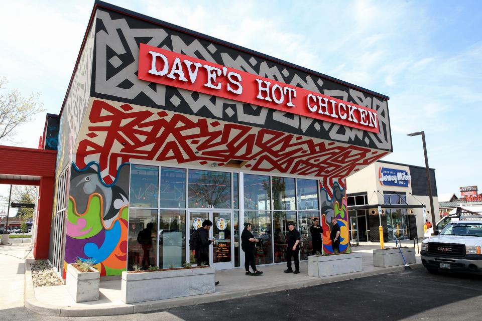 The new location for Dave’s Hot Chicken is seen Wednesday, May 3, 2023, in Salem, Ore.