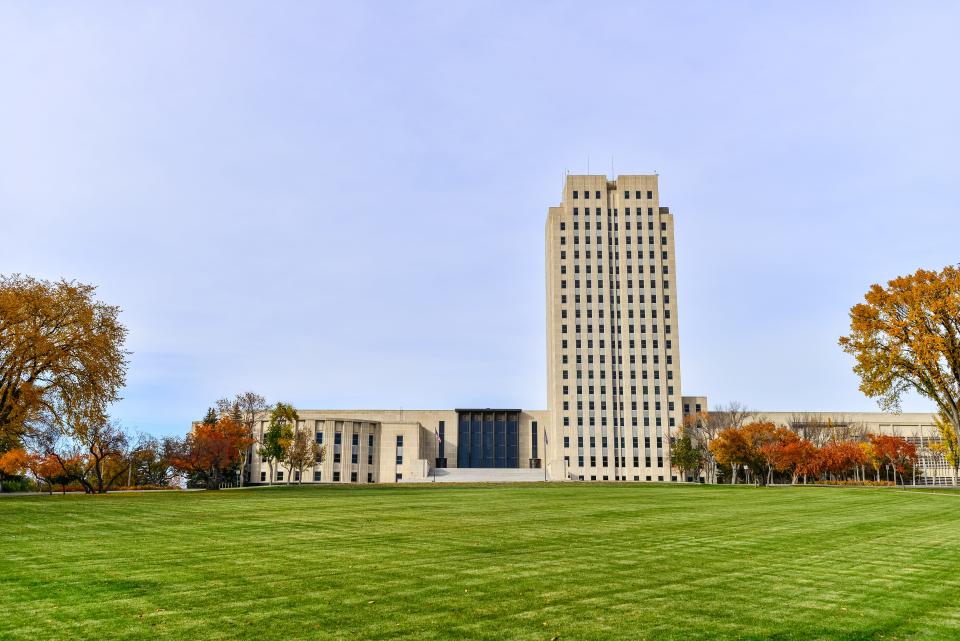 North Dakota State Capitol Building in Bismarck, North Dakota.