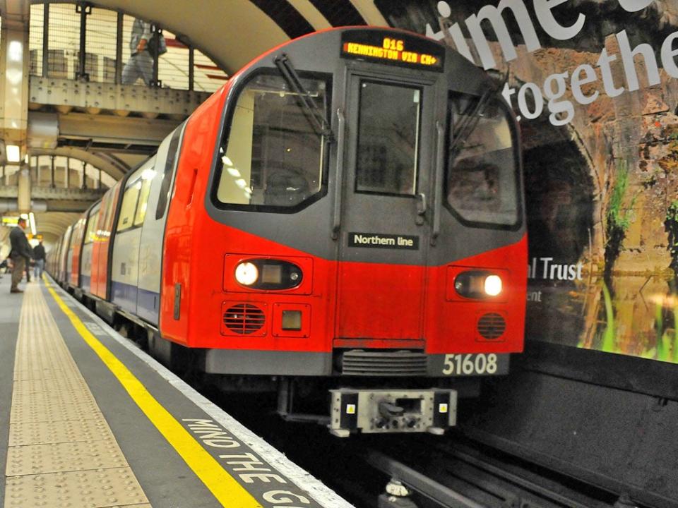 A Northern Line train pulls into a station (PA)