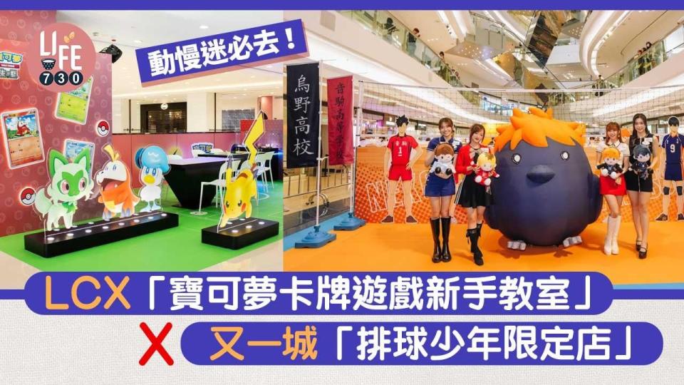 LCX「寶可夢卡牌遊戲新手教室」x又一城「排球少年限定店」 動慢迷必去！