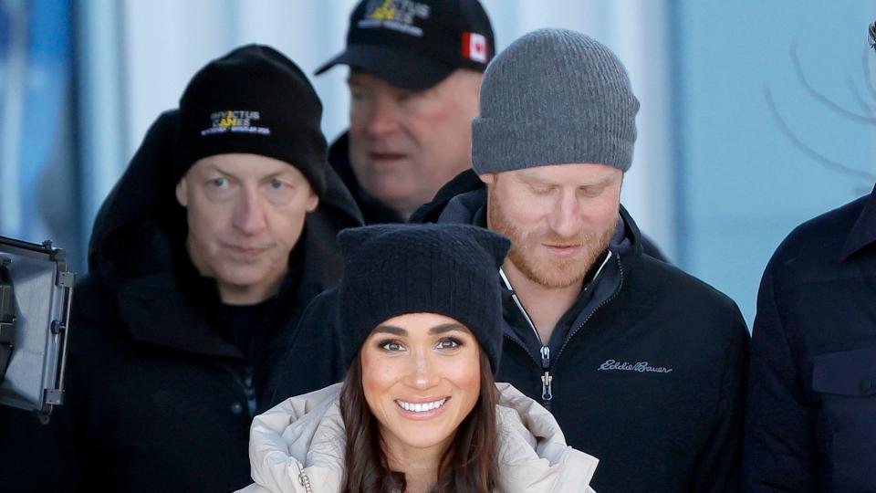 Meghan, Duchess of Sussex and Prince Harry, Duke of Sussex attend Invictus Games Vancouver Whistlers 2025's One Year To Go Winter Training Camp on February 14, 2024 in Whistler, British Columbia