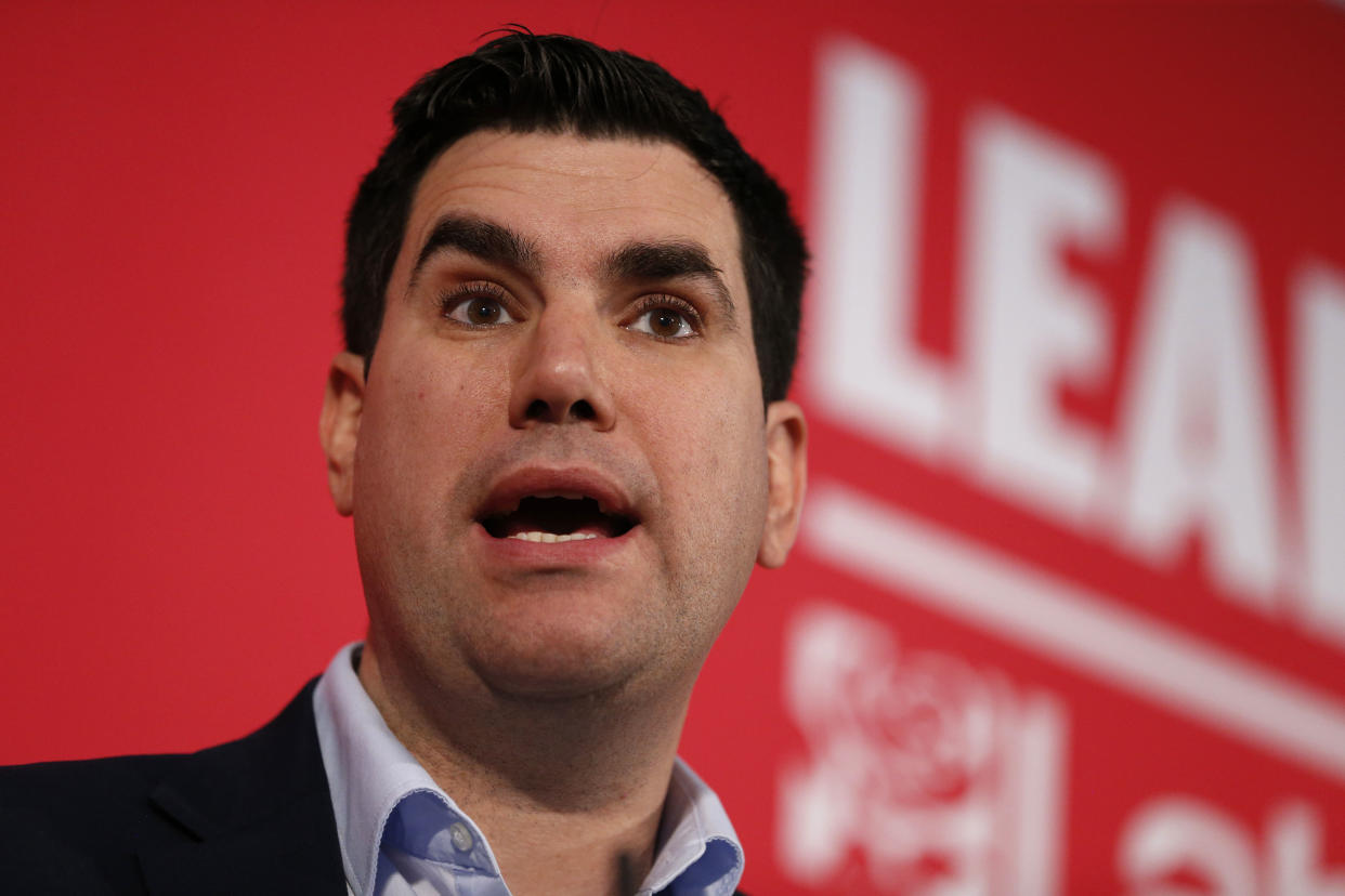 LONDON, ENGLAND - FEBRUARY 16: Richard Burgon speaks at a hustings event for Labour Leader and Deputy Leader, hosted by the Co-operative Party, at the Business Design Centre on February 16, 2020 in London, England. Richard Burgon, Dawn Butler, Ian Murray, Dr Rosena Allin-Khan and Angela Rayner vying to become Labours deputy leader following the departure of Tom Watson, who stood down in December last year. (Photo by Hollie Adams/Getty Images)