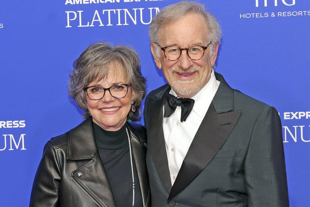 Sally Field and Steven Spielberg at the 2023 Palm Springs International Film Awards held at the Palm Springs Convention Center on January 5, 2023 in Palm Springs, California. (Photo by Christopher Polk/Variety via Getty Images)