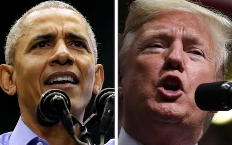 Barack Obama condemned Donald Trump, without addressing him by name, and Republicans for what he described as their divisive policies 