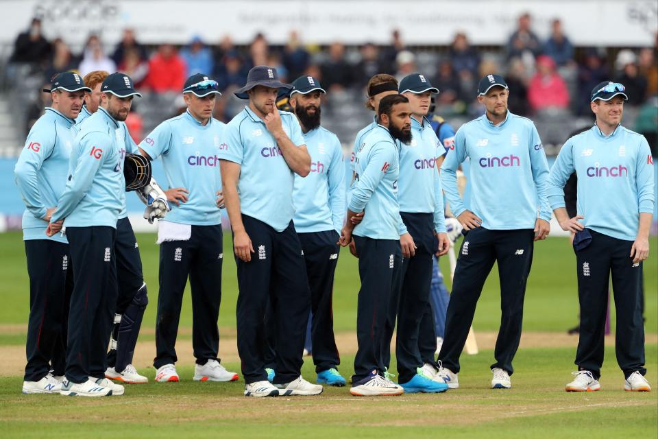 England in action against Sri Lanka on Sunday (AFP via Getty Images)