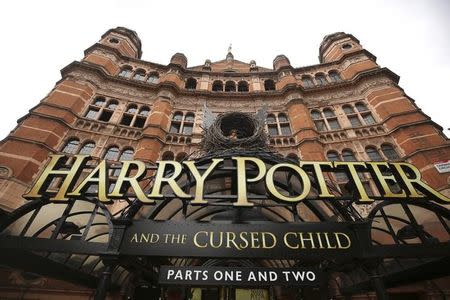 A general view shows The Palace Theatre where the Harry Potter and The Cursed Child parts One and Two play is being staged, in London, Britain July 30, 2016. REUTERS/Neil Hall