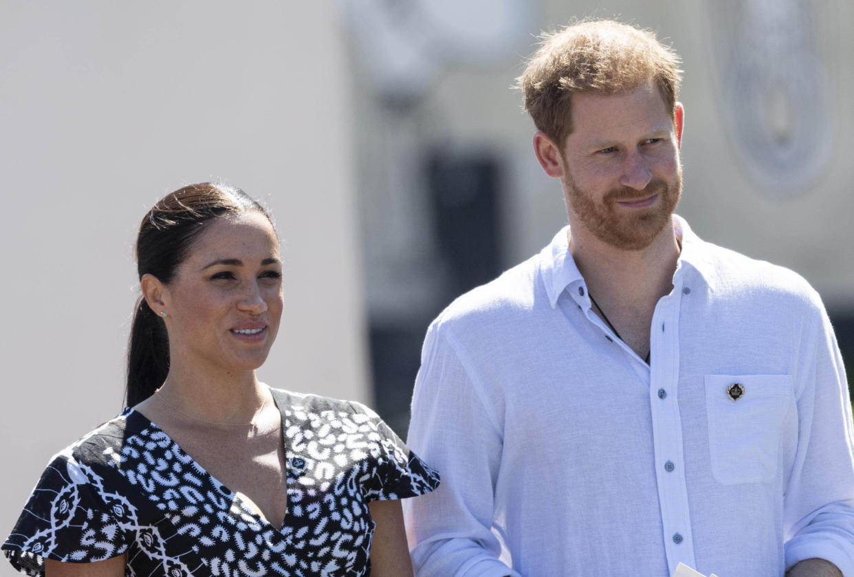 February 20th 2020 - Prince Harry and Duchess Meghan will formally step down as senior royals on March 31st 2020 as the agreement reached between Queen Elizabeth II and the couple becomes official. - January 20th 2020 - Buckingham Palace has announced that Prince Harry and Duchess Meghan will no longer use "royal highness" titles and will not receive public money for their royal duties. Additionally, as part of the terms of surrendering their royal responsibilities, Harry and Meghan will repay the $3.1 million cost of taxpayers' money that was spent renovating Frogmore Cottage - their home near Windsor Castle. - January 9th 2020 - Prince Harry The Duke of Sussex and Duchess Meghan of Sussex intend to step back their duties and responsibilities as senior members of the British Royal Family. - File Photo by: zz/KGC-178/STAR MAX/IPx 2019 9/23/19 Prince Harry The Duke of Sussex and Meghan The Duchess of Sussex visit Cape Town, South Africa.
