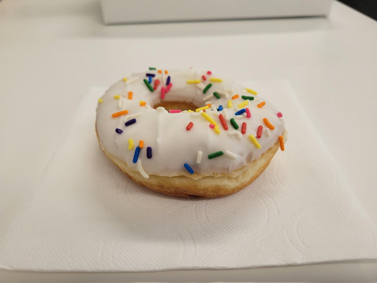 The Vanilla Yeast with Sprinkles from Sprinkles Donut Shop.