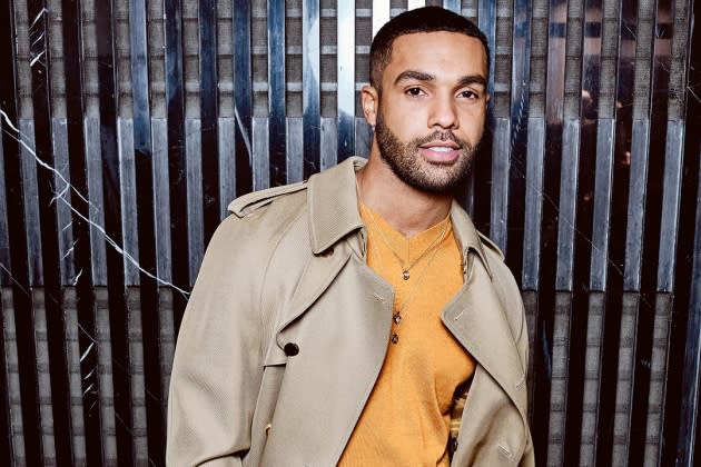 Lucien Laviscount at the Louis Vuitton Show during PFW. #lucienlaviscount  #emilyinparis 