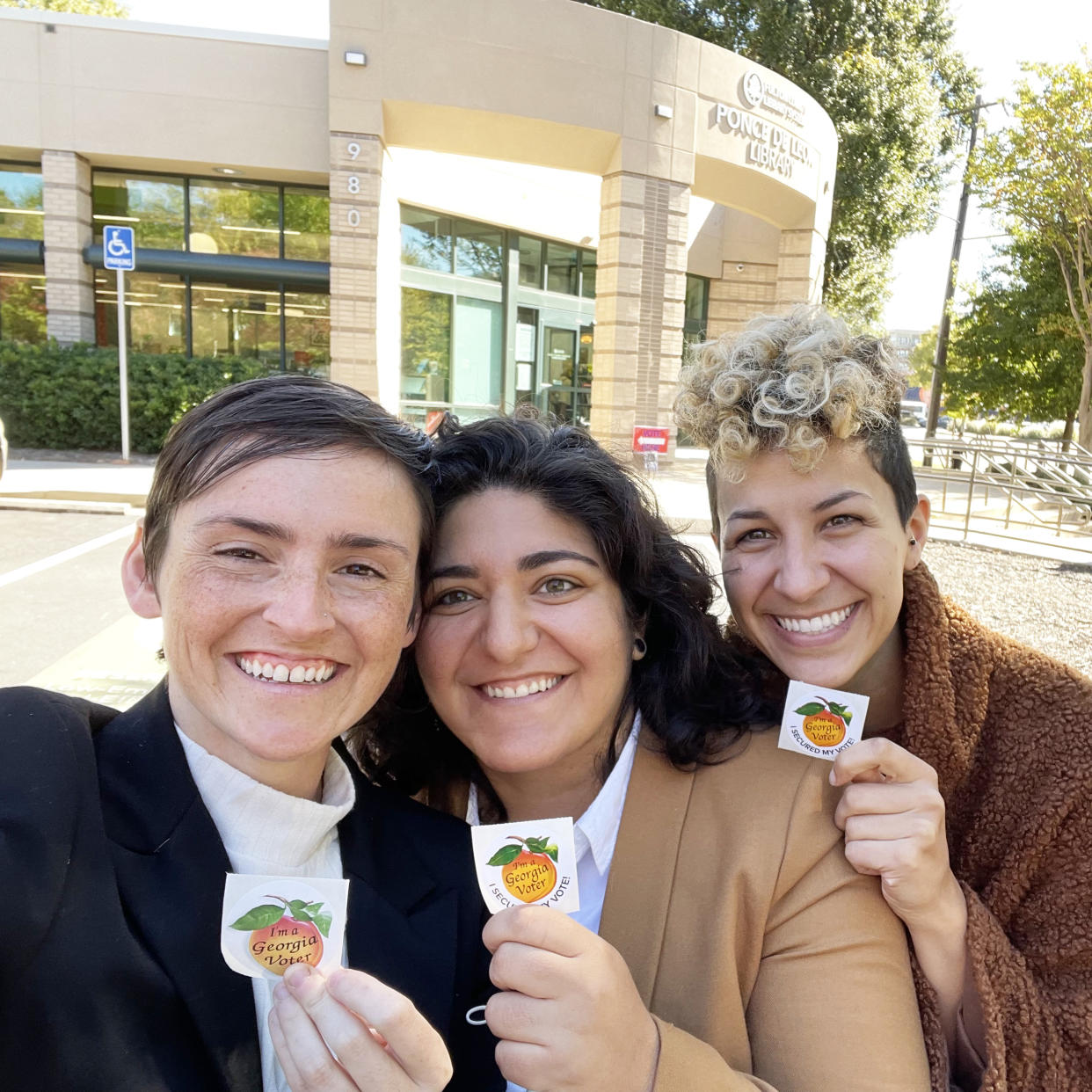 Kris Brown, Liliana Bakhtiari , and Sarah Al-Khayyal (Courtesy Kris Brown)