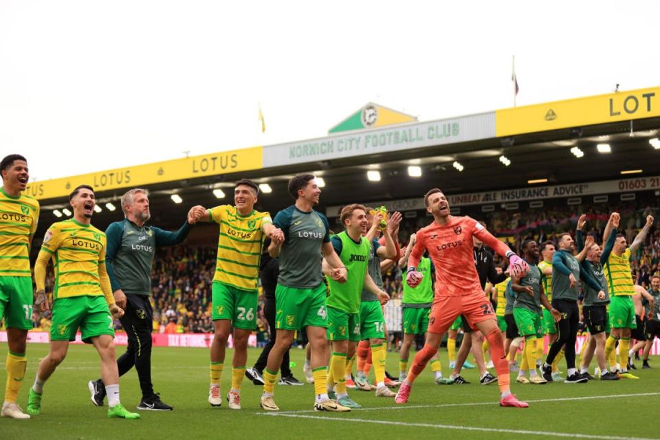 Norwich’s form makes them a threat in the play-offs (Getty Images)