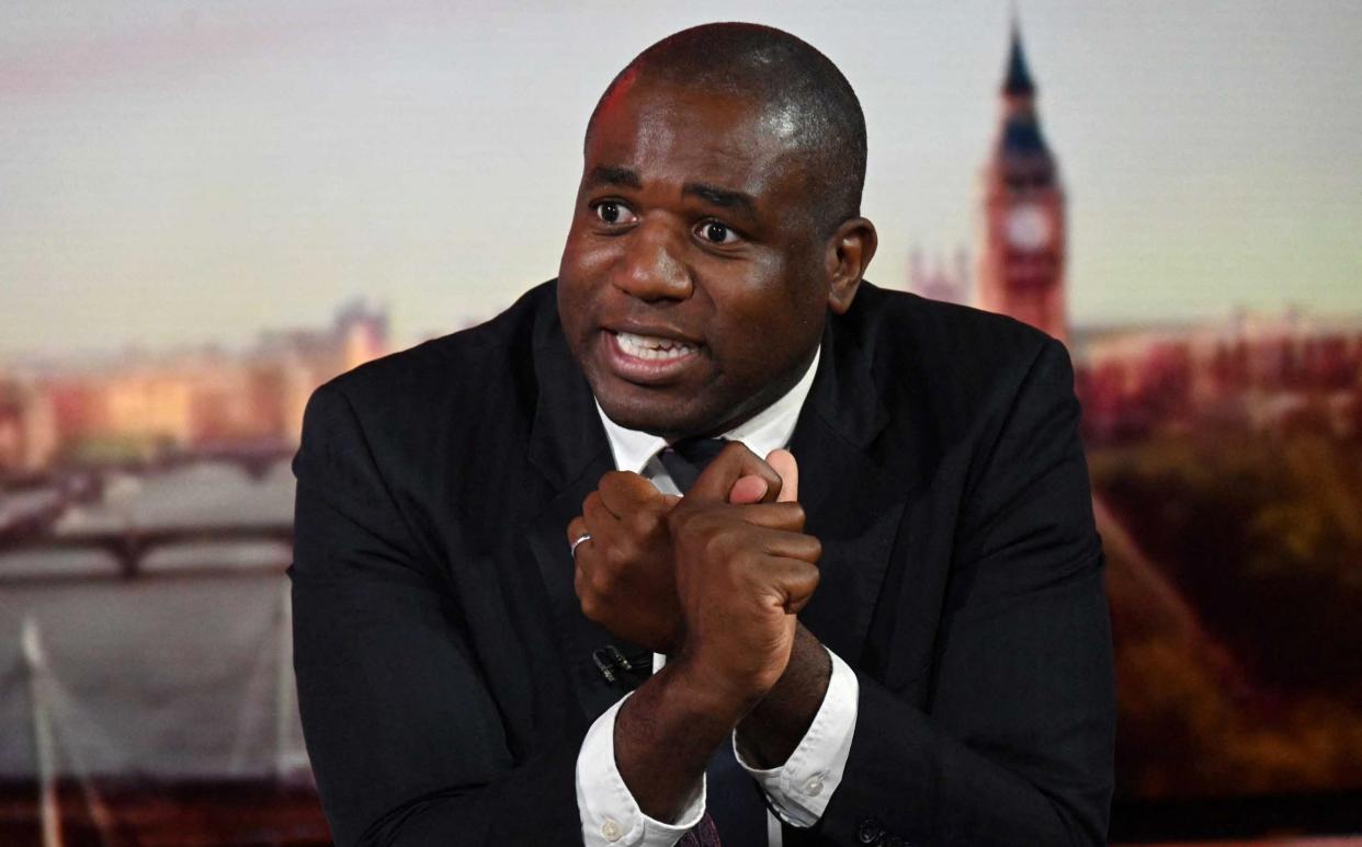 David Lammy - JEFF OVERS/BBC/AFP via Getty Images)