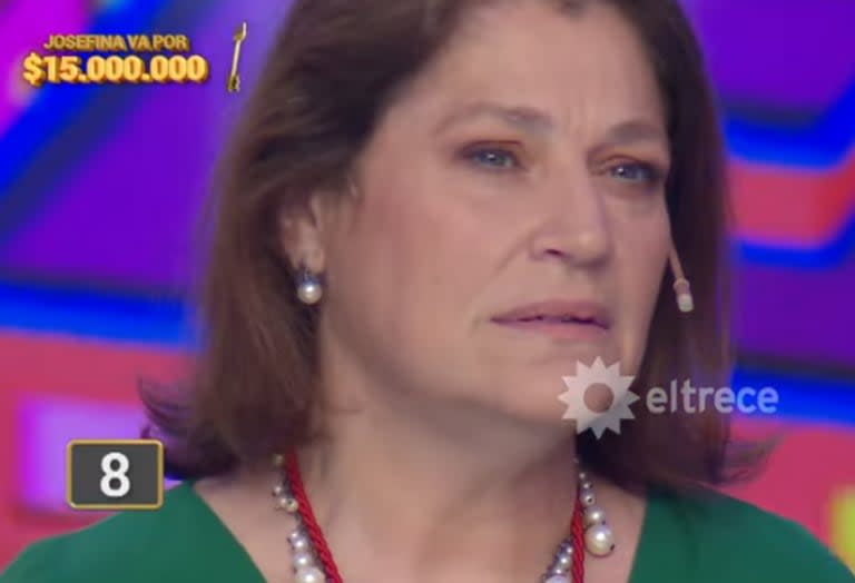 Josefina volvió a ganar y esta noche va por $18.000.000 (Foto: Captura de TV / eltrece)