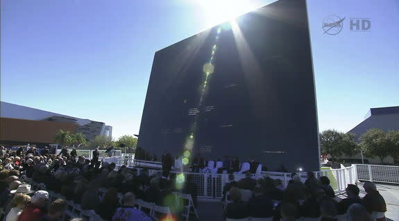 The memorial service on the tenth anniversary of the Columbia tragedy took place at the Space Mirror Memorial, NASA's Kennedy Space Center, FLA.